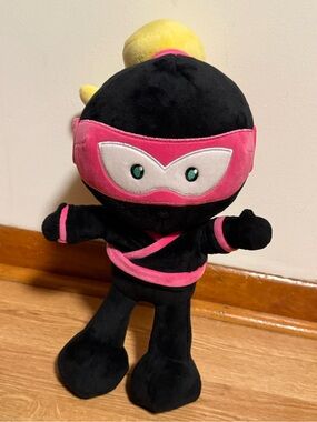 PINK NINJA KIDZ GLOW IN DARK PLUSH DOLL